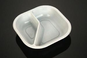 PIATTO BISCOMPARTO 180X180 P1-36-14 PP BIANCO CF=125PZ