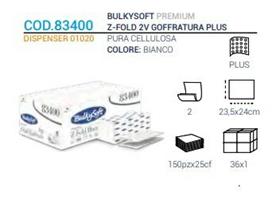 ASCIUGAMANO PIEG.Z P.CELL.2V CT=3750PZ