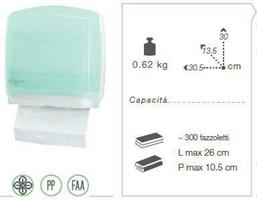 DISPENSER FAZZOLETTI ASCIUGAMANI PIEGATI MIDI ECOLINE BEEO H