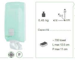 DISTRIBUTORE CARTA IGIENICA INTERFOGLIATA 700FF ECOLINE BEE