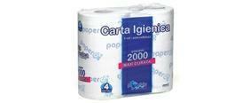 CARTA IGIENICA 2000STRAPPI PAPERBLU2V CF=4RT
