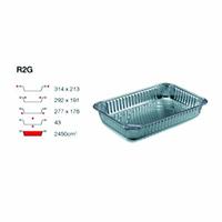 VASCHETTA RETT.ALLUMINIO R2G 6PRZ CF=50PZ