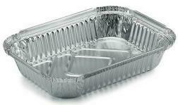 VASCHETTA RETT.ALLUMINIO R8L 2PRZ DIM.192X140H30 CF=100PZ