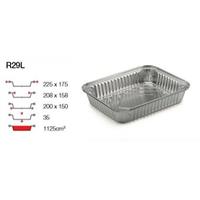 VASCHETTA RETT.ALLUMINIO R29L 3/4PRZ DIM.225X175H35 CF=100PZ