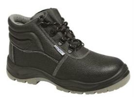 SCARPA ALTA ANTINFORTUNISTICA PELLE NERA MOD.POLACCO ART.080