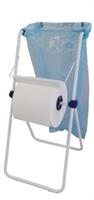 DISPENSER BOBINA CARTA DEMONTABILE C/PORTA SACCO COLORE BIAN