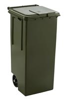 PATTUMIERA VERDE 100LT C/COPERCHIO E PEDALE +REGGISACCO