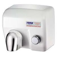 ASCIUGAMANI ELETTRICO ACCIAIO BIANCO C/PULSANTE 2400W