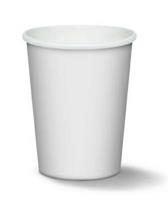BICCHIERE 360ML BIANCO IN CARTONCINO+PE CF=50PZ (diam.90mm)