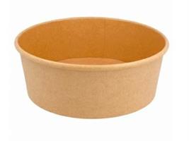 INSALATIERA 1300ML CARTONE KRAFT D.18.4/16X6,6CM CF=50PZ
