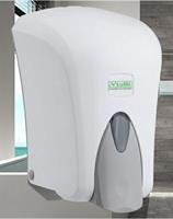 DISPENSER SAPONE 1LT ABS BIANCO C/PUSH GRIGIO