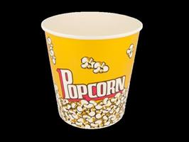 SECCHIELLO POP-CORN 3900ML D.18X19CM IN CARTONCINO CF=25PZ