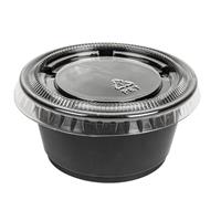 CONTENITORE SALSE C/COP. 60ML PP FONDO NERO CF=50PZ