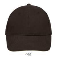 CAPPELLINO CON VISIERA MOD.BUFFALO COL. CIOCCOLATO/BEIGE