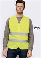 GILET ALTA VISIBILITA' GIALLO FLUO CON BANDE MOD.SECURE