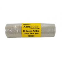 BUSTE ROTOLI NU LDPE AMBRA 70X110 500GR RT=10PZ