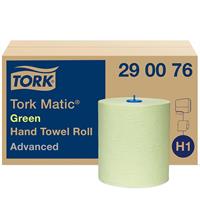 ASCIUGAMANO A ROTOLO VERDE 2V 150MT TORK MATIC H1 CF=6RT