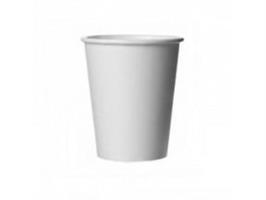 BICCHIERE 165ML BIANCO IN CARTONCINO+PE CF=50PZ (diam.7cm)