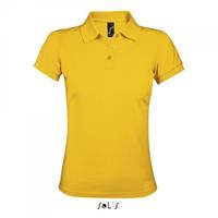 POLO DONNA SLIM MANICA CORTA MOD.PRIME COLORE GIALLO ORO