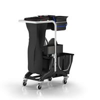 CARRELLO SERVIZI 3P COMPACT BLACK/GREEN SECCHIO 6LT+STRIZZ.