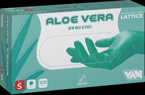 GUANTI IN LATTICE SENZA TALCO CON ALOE VERA CF=100PZ