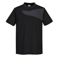 T-SHIRT M/M BICOLOR COTONE COMFORT COL.NERO/GRIGIO