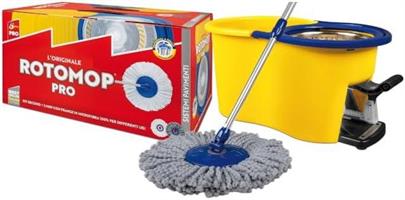 SISTEMA PULIZIA ROTOMOP PRO SECCHIO CENTRIFUGA+2MOP+ASTA