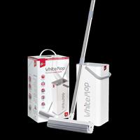 SISTEMA PULIZIA WHITE MOP SECCHIO RETT.+MOP PVA+ASTA