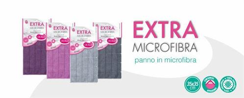 PANNO MICROFIBRA 35X35 EXTRA VARI COLORI